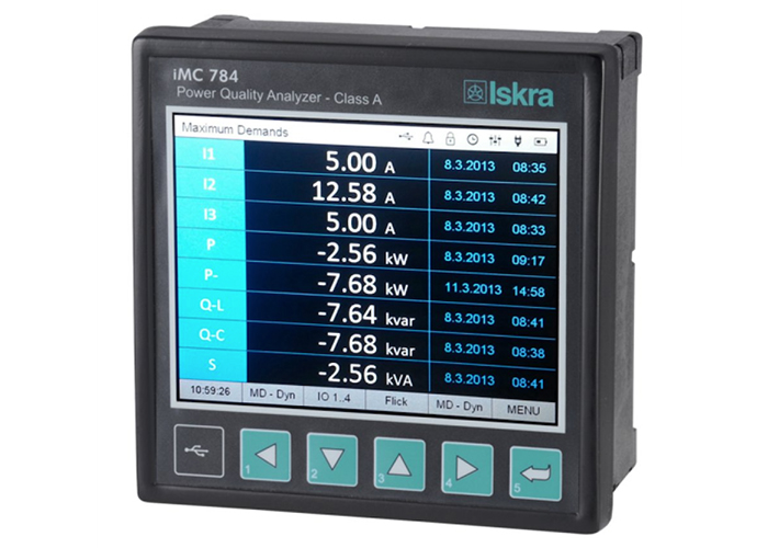 Foto Analizador de Calidad Eléctrica iMC784 para servicios públicos y entornos industriales.